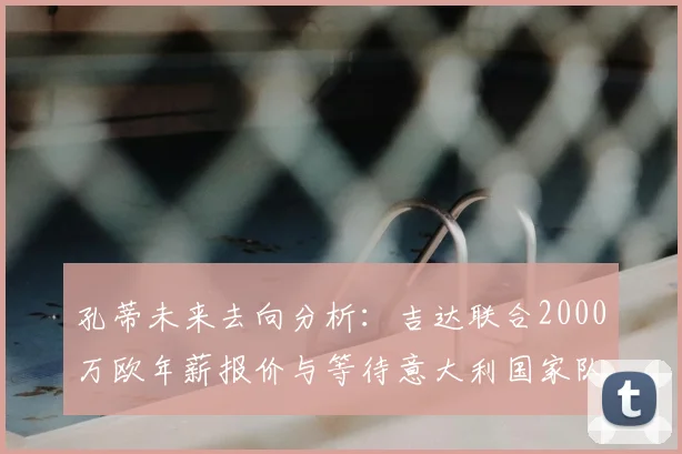 孔蒂未来去向分析:吉达联合2000万欧年薪报价与等待意大利国家队召唤的抉择,2026年成关键点